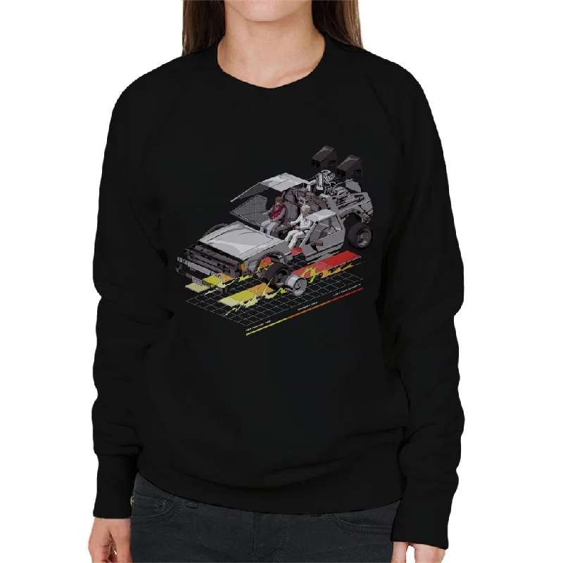 Back to the Future Delorean 3D Women's Sweatshirt