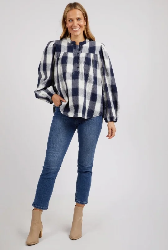 Elm Lifestyle Cedar Check Blouse