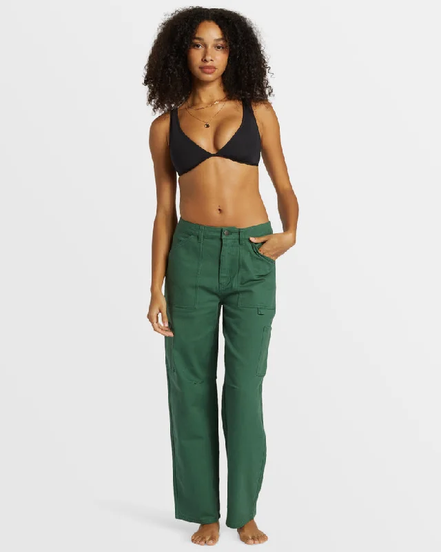 Billabong Leia Pants-Emerald Bay Classic Bootcut Trousers