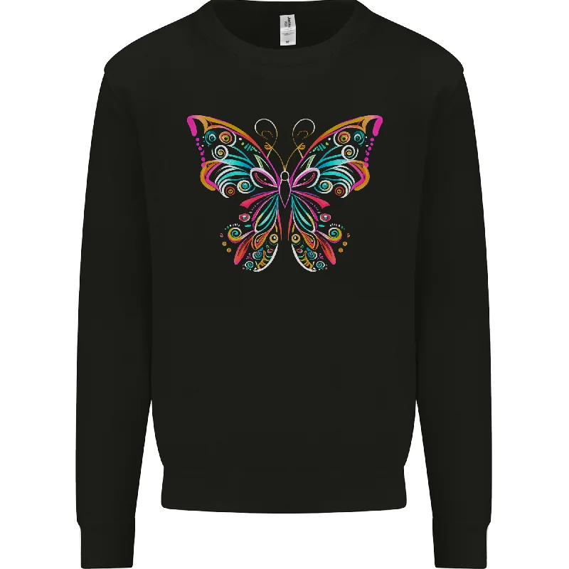 A Colourful Butterfly Mens Sweatshirt Jumper