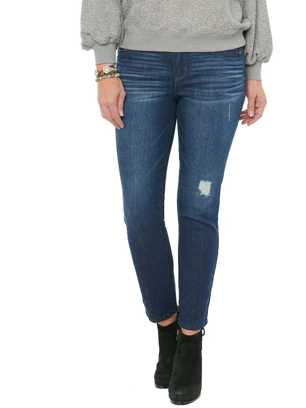 Absolution Womens Denim Elastic Skinny Jeans