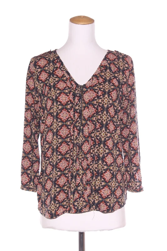 PREEN - Marrakesh tile print 'V' neck blouse! 16