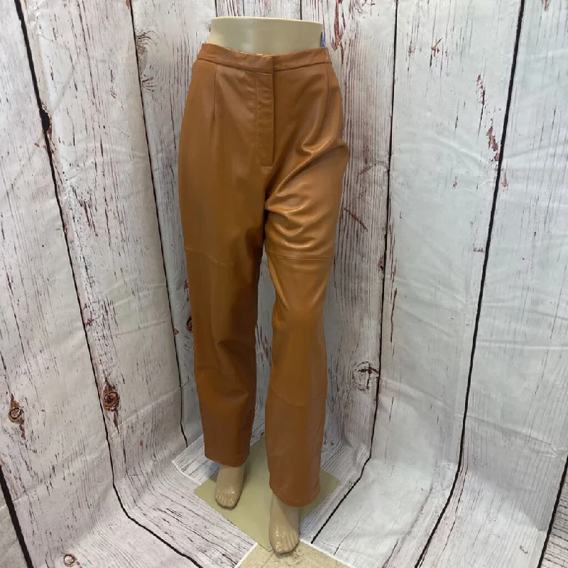 TERRY LEWIS CARAMEL BROWN PANTS SZ 12 TC3 Trendy Palazzo Pants