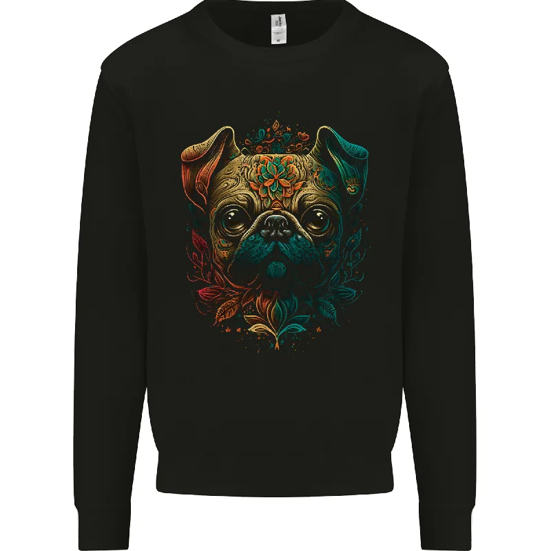 A Cool Pug Dog Mens Sweatshirt Jumper