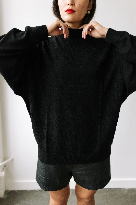 Merino Wool Sweater (Black)