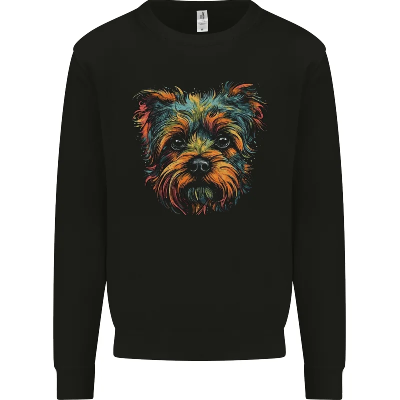 A Cute Yorkshire Terrier Dog Mens Sweatshirt Jumper