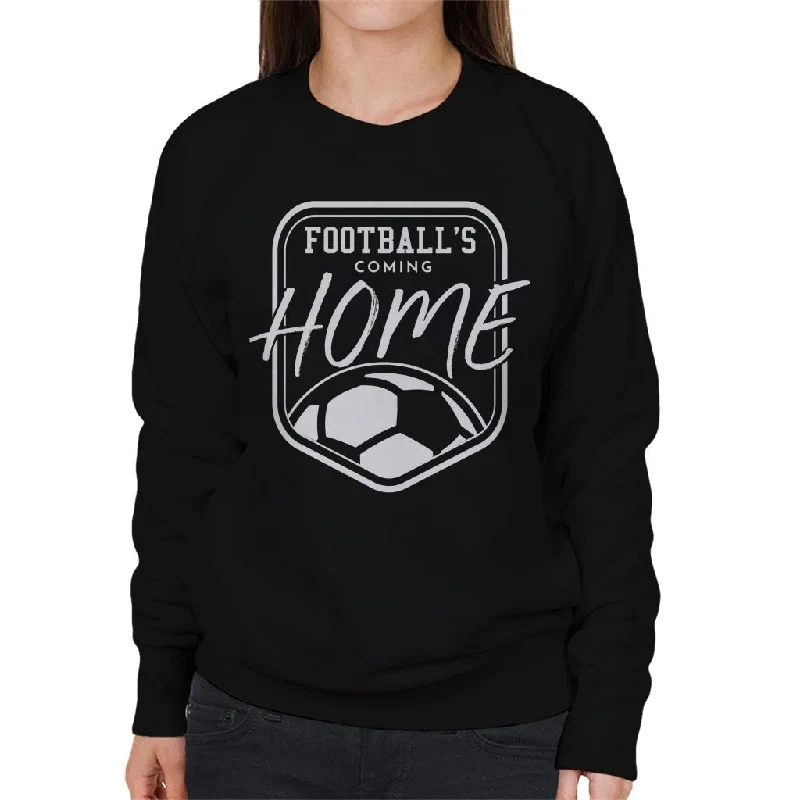 Football's Coming Home White Badge Women's Sweatshirt