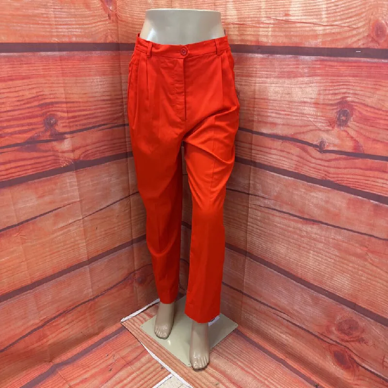 LOUIS FERAUD CONTRAIRE RUST ORANGE PANT SIZE 10 TC3 Stretch Fit Pants