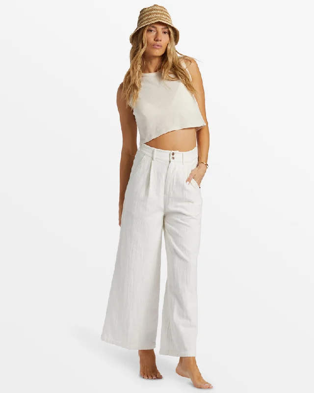 Billabong Tailor Made Pants-Salt Crystal Comfortable Pleated Pants