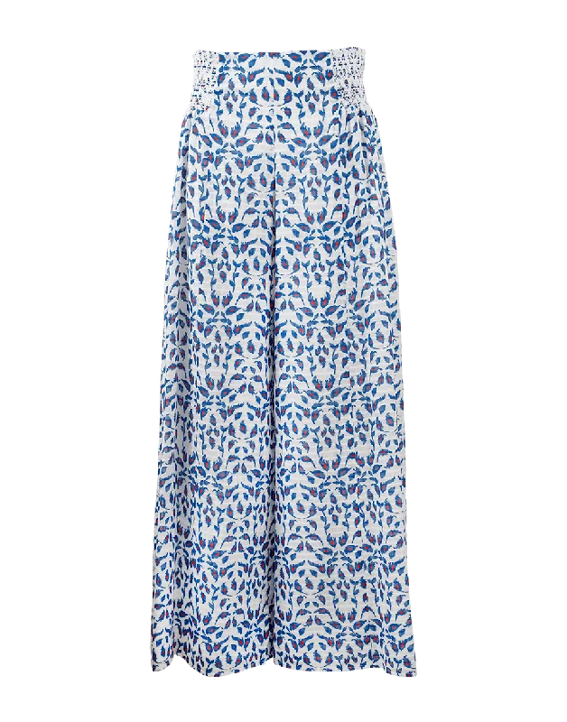 Leaf Ikat Plaid Parker Pant Slim Fit Casual Pants