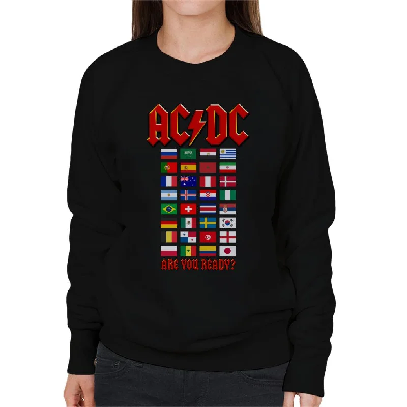 AC/DC Country Flags Are You Ready Women's Sweatshirt