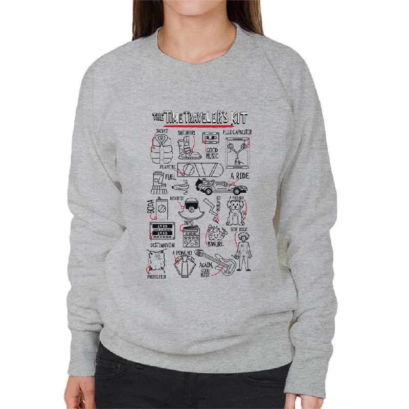 Back to the Future The Time Travelers Kit Women's Sweatshirt