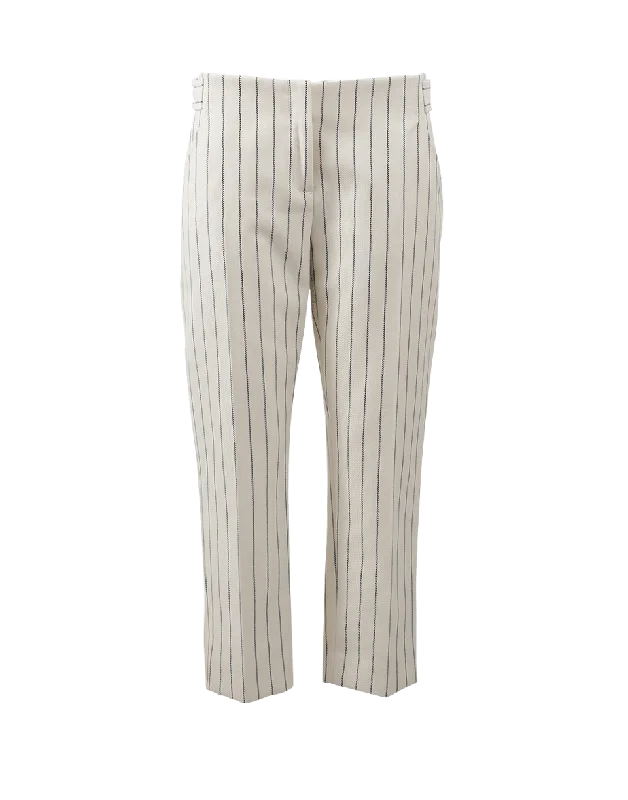 Straight Cropped Pant Casual Skinny Fit Pants