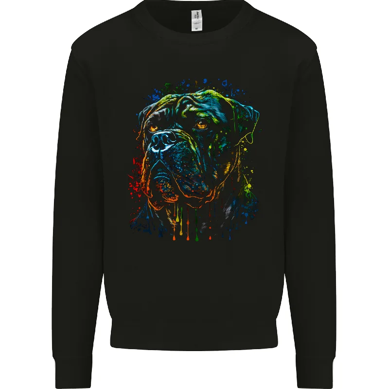 A Colourful Cane Corso Dog Mens Sweatshirt Jumper