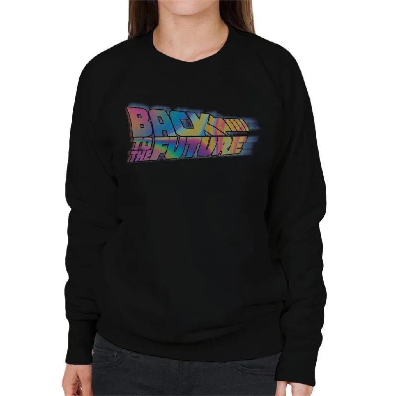 Back to the Future Mist Gradient Logo Women's Sweatshirt