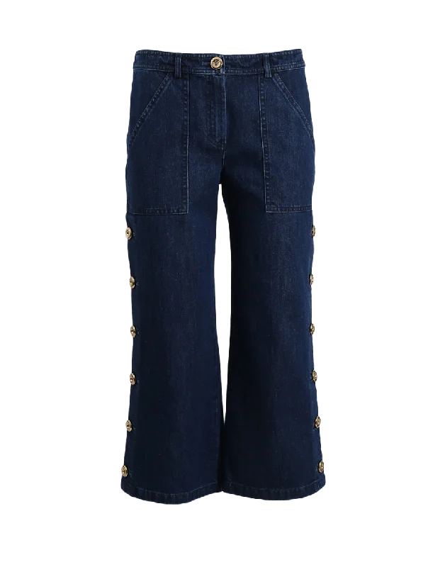 Denim Cargo Pant Soft Stretch Pants