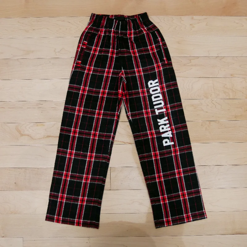 Flannel Pants Comfortable Pleated Pants