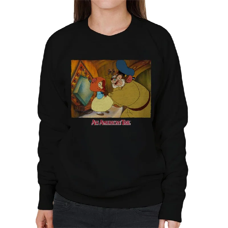 An American Tail Papa Holding Headscarf Women's Sweatshirt