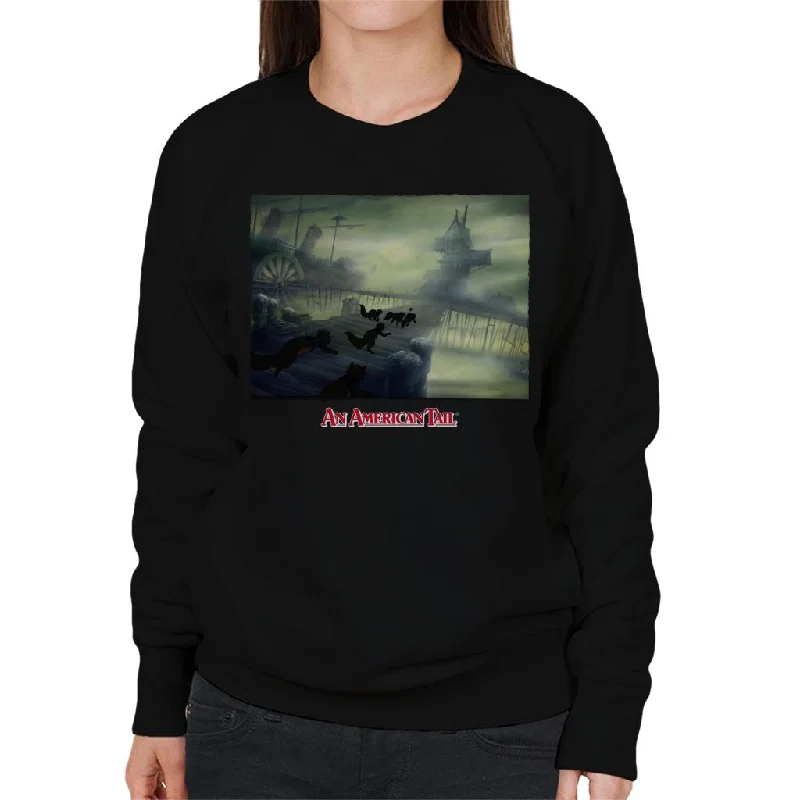 An American Tail Cats Chasing Women's Sweatshirt