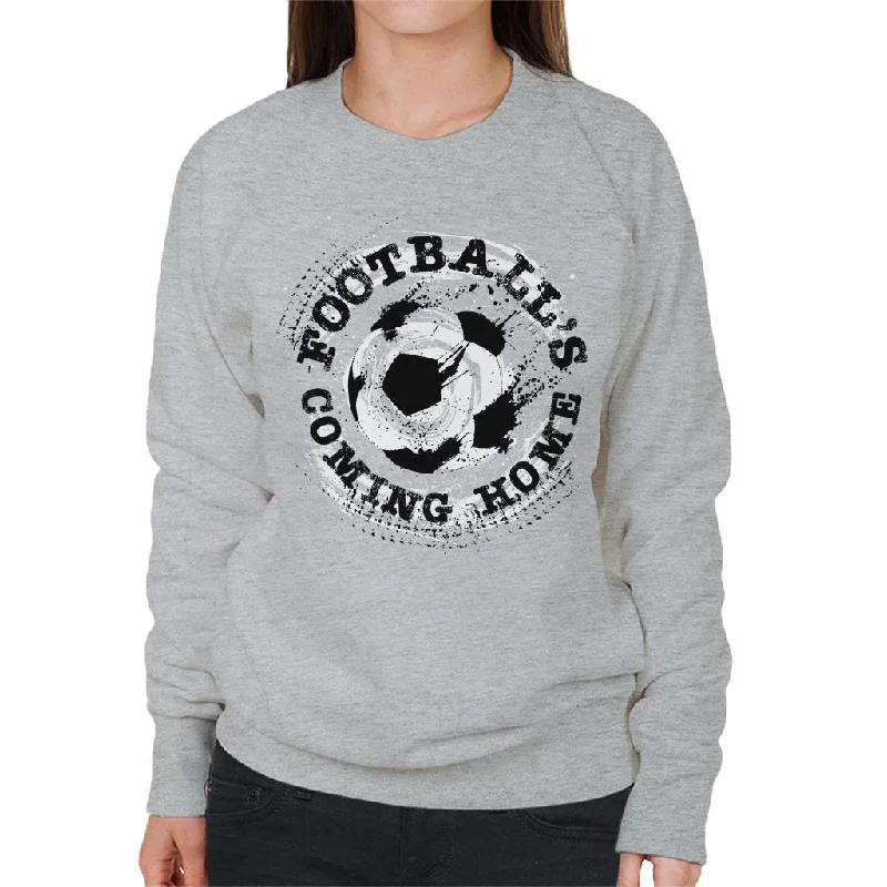 Football's Coming Home Paint Splatter Women's Sweatshirt