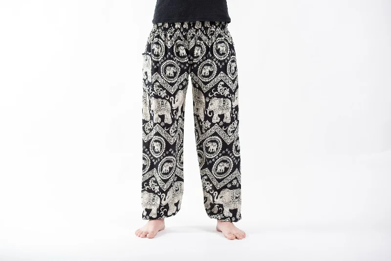 Imperial Elephant Men's Elephant Pants in Black Casual Plaid Pants