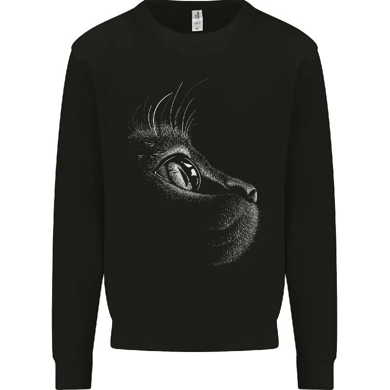 A Cute Cat Face Mens Sweatshirt Jumper