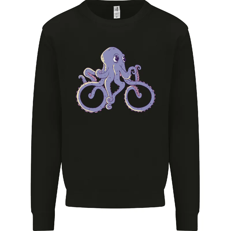 A Cycling Octopus Funny Cyclist Bicycle Mens Sweatshirt Jumper