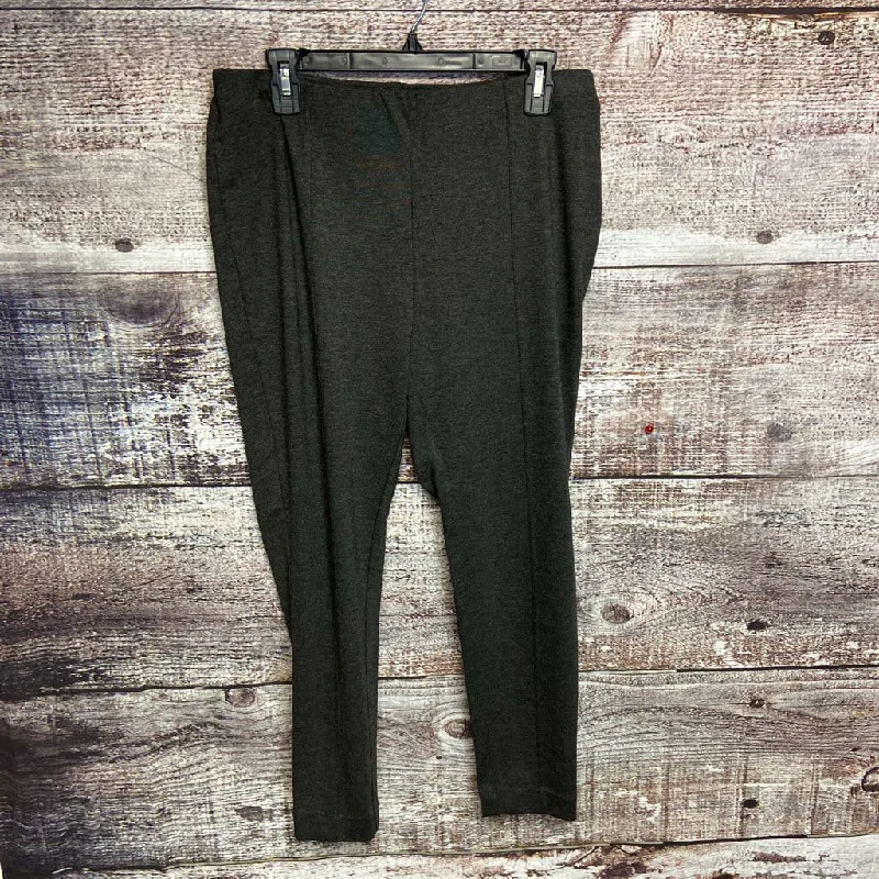 J JILL GREY PULL ON PANT SIZE LARGE PETITE NWT D2C Formal Wide-Leg Pants