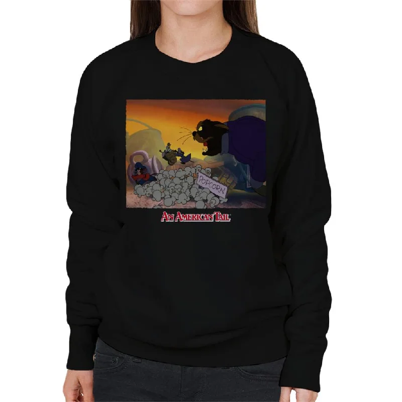 An American Tail Cossack Cat Popcorn Women's Sweatshirt