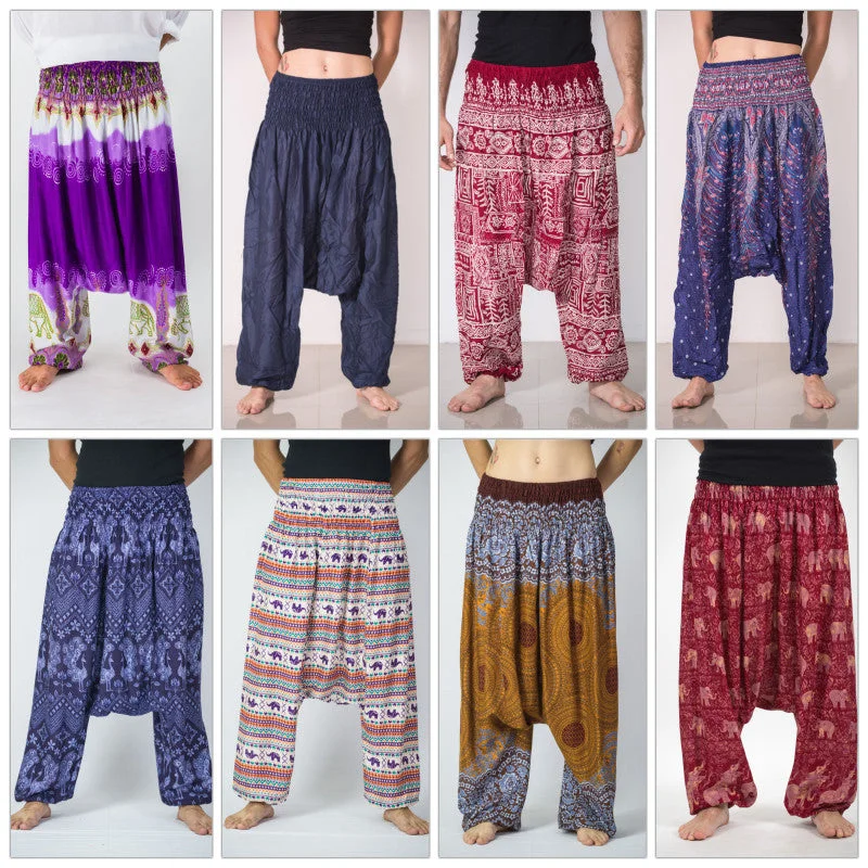Assorted set of 10 Thai Low Crotch Harem Pants BESTSELLER Elegant Silk Pants