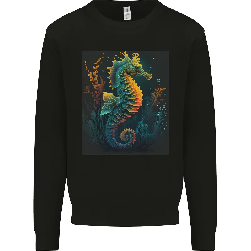 A Colourful Seahorse Mens Sweatshirt Jumper