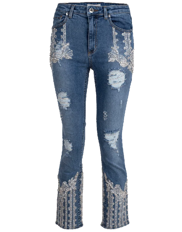 Diamonte Stove Pipe Pant Casual Lounge Pants