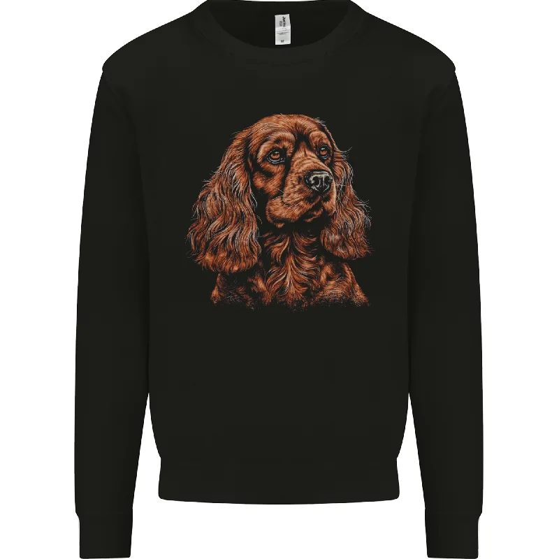 A Cute Cocker Spaniel Dog Mens Sweatshirt Jumper