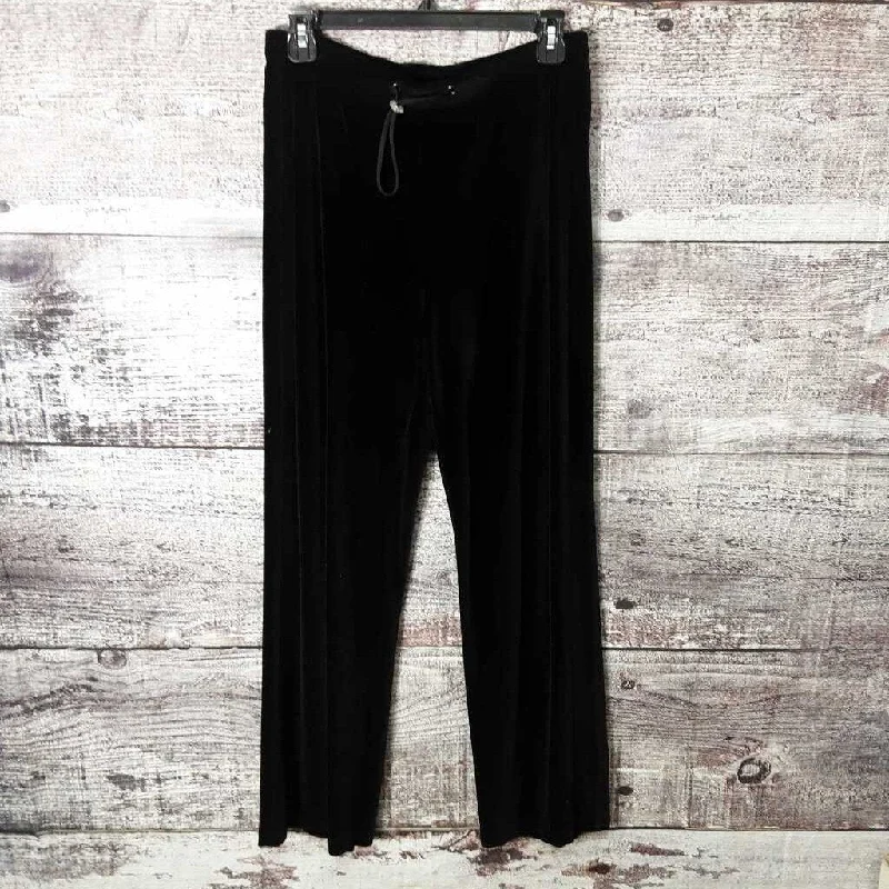 TALBOTS BLACK VELVET DRAW STRING PANT SIZE SMALL TCC Formal Slim Pants