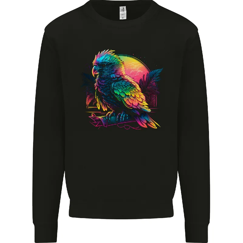 A Colourful Parrot Mens Sweatshirt Jumper