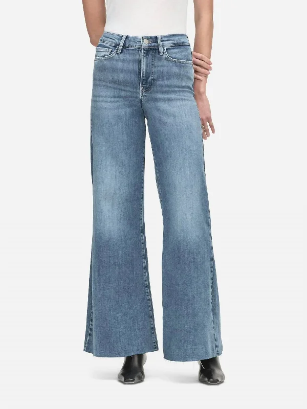 Le Palazzo Crop Raw Fray High-Rise Jean In Whimsy