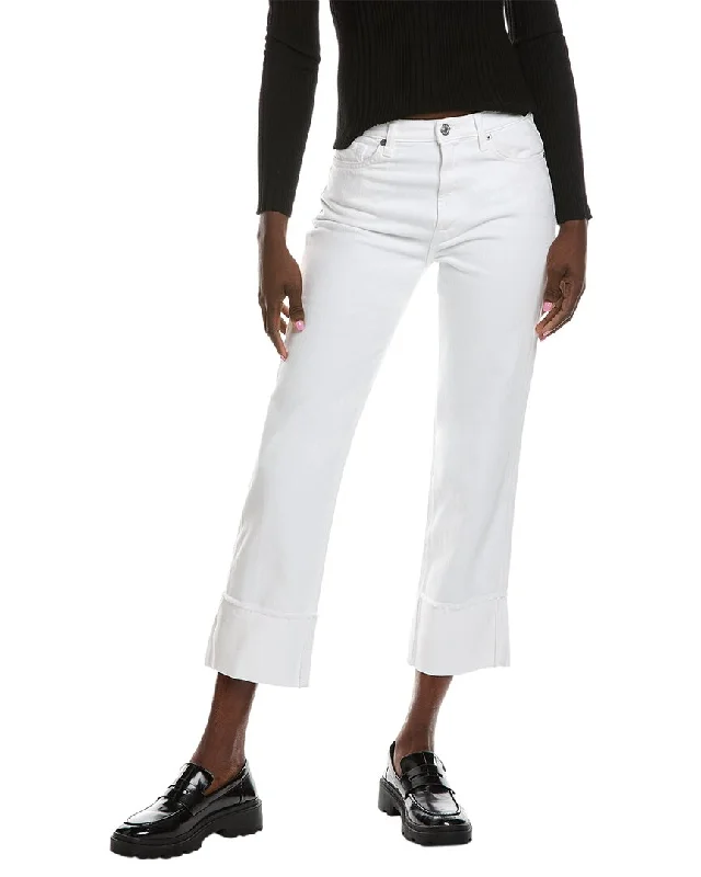 7 For All Mankind Logan White Stovepipe Jean