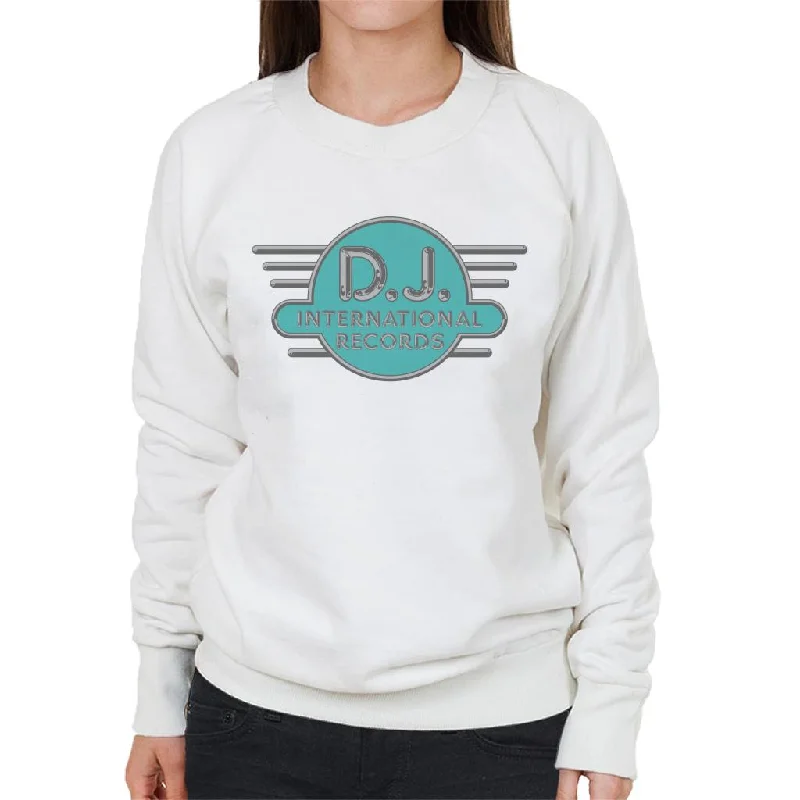 DJ International Records Cyan Logo Women's Sweatshirt