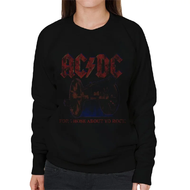 AC/DC Canon For Those About To Rock Women's Sweatshirt