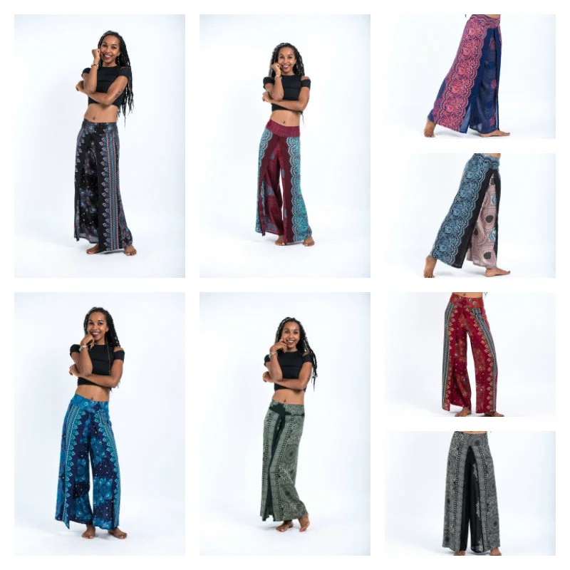 Assorted set of 5 Two Layers Palazzo Pants Comfy Athletic Pants