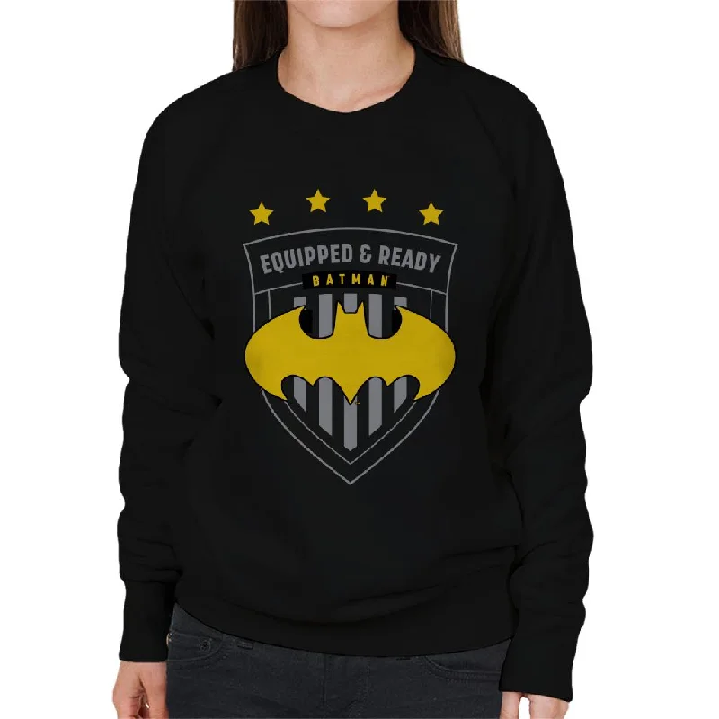 Batman Sports Equipped And Ready Women's Sweatshirt