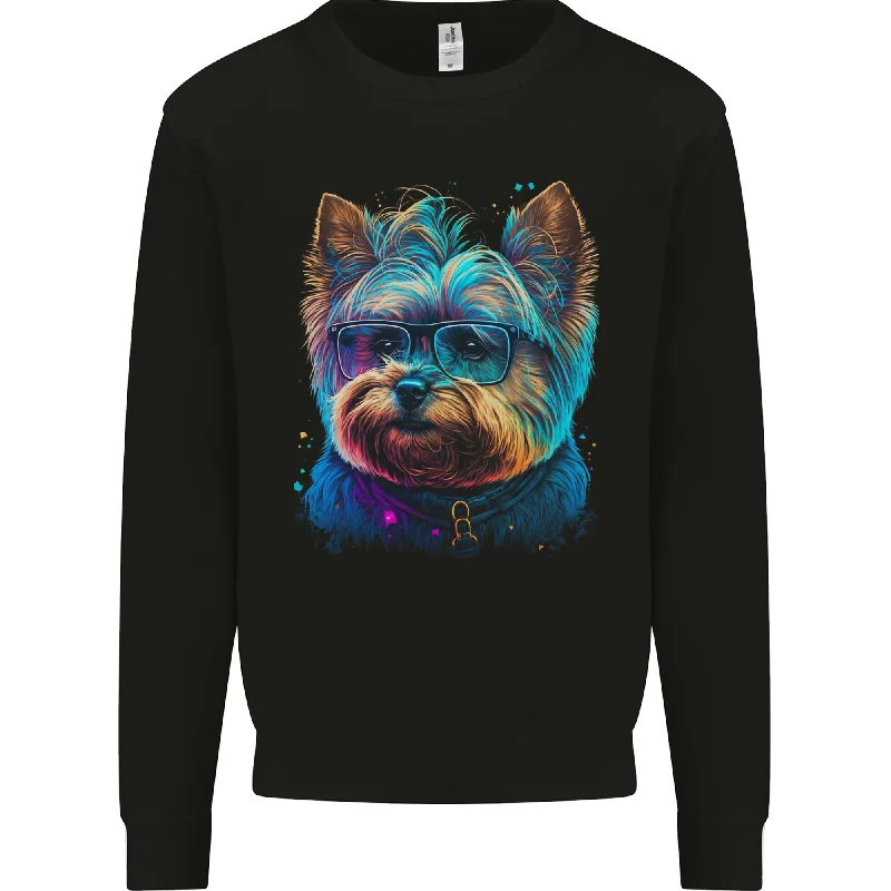 A Cool Yorkie Yorkshire Terrier Male Dog Mens Sweatshirt Jumper