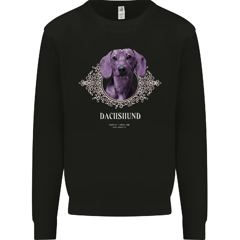 A Dachshund Dog With Decoration Mens Sweatshirt Jumper