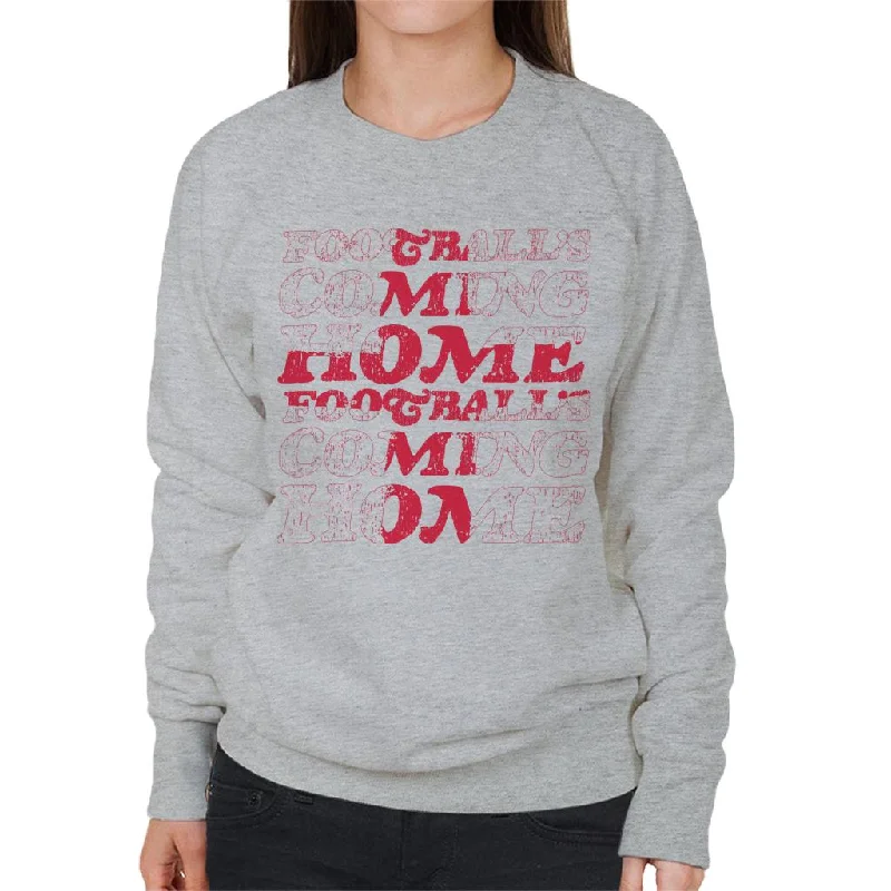 Football's Coming Home Cascade Flag Outline Women's Sweatshirt