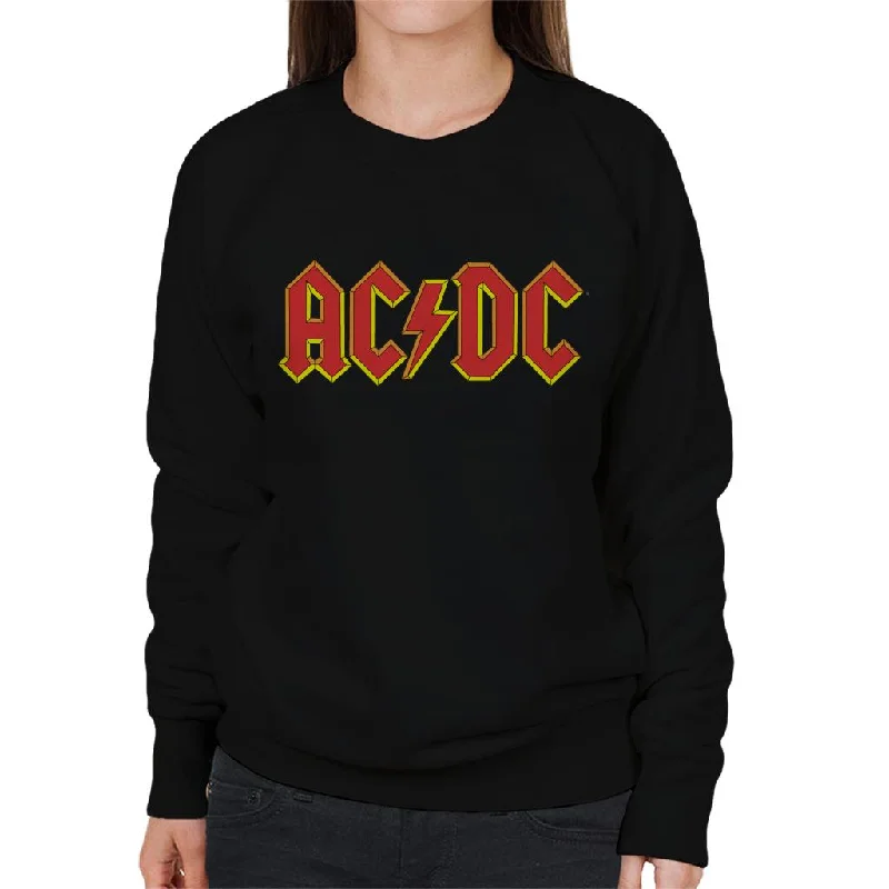 AC/DC Yellow Glow Logo Women's Sweatshirt