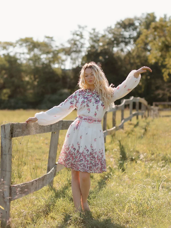 Nina Pink Floral Blouse