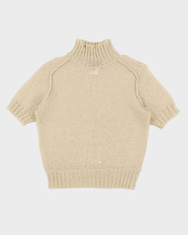 80s Vintage Women's Cream Fendi Knit sweater - S