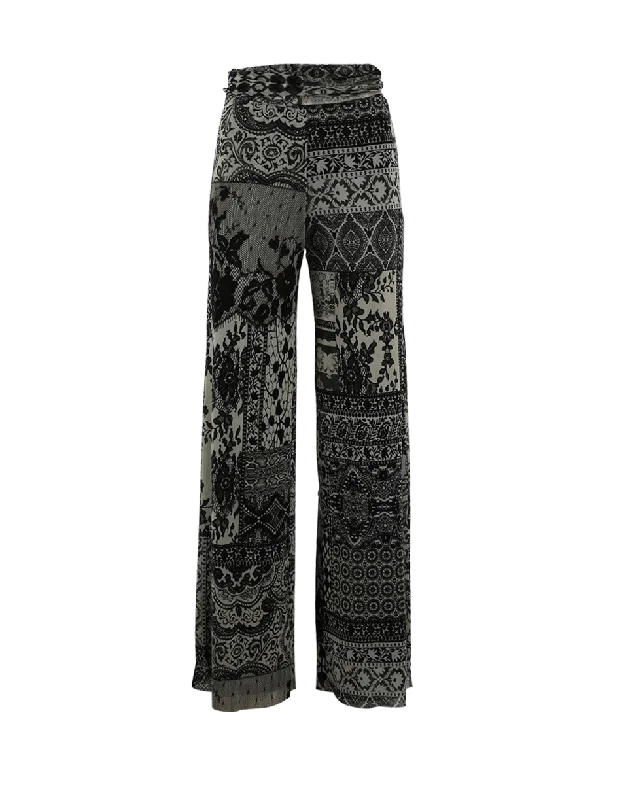 Mosaic Wide Leg Pant Cozy Jogger Leggings