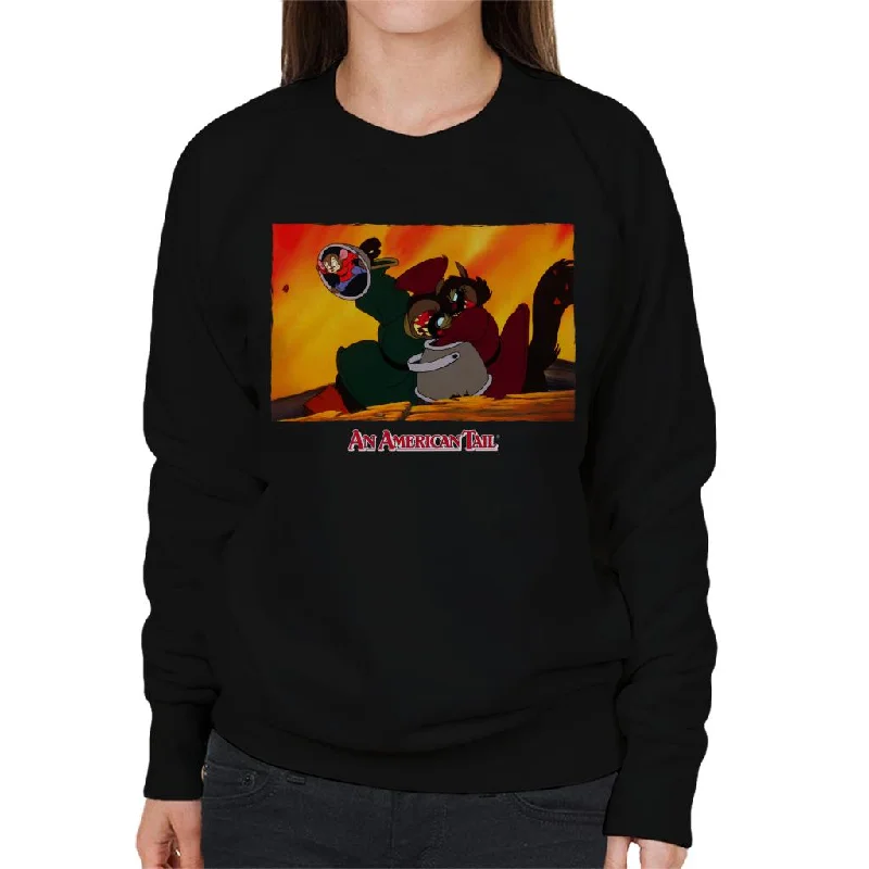 An American Tail Fievel Hides From Cossack Cats Women's Sweatshirt