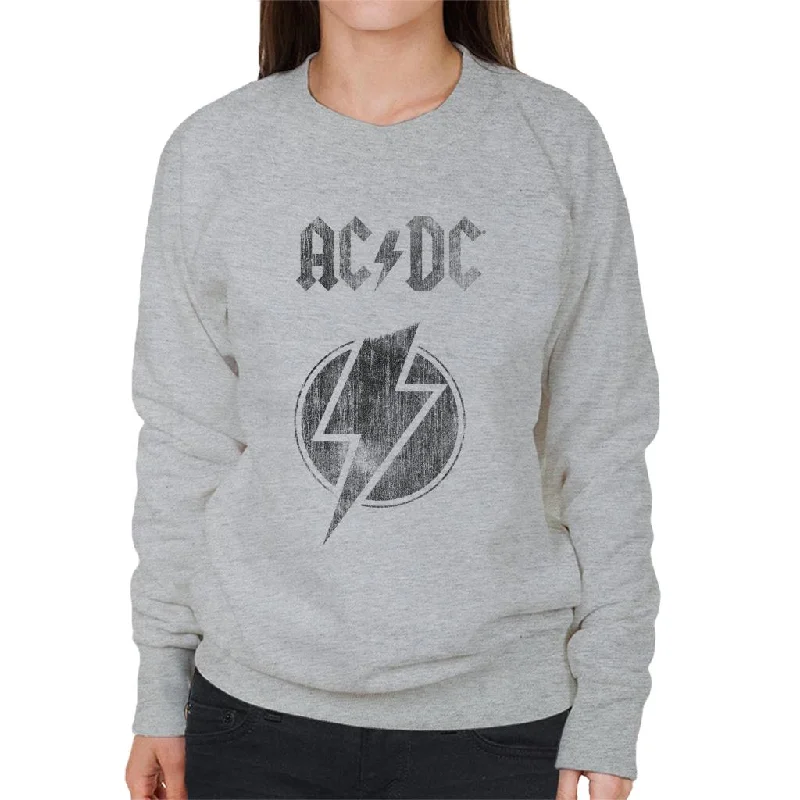 ACDC Logo Lightning Bolt Women's Sweatshirt